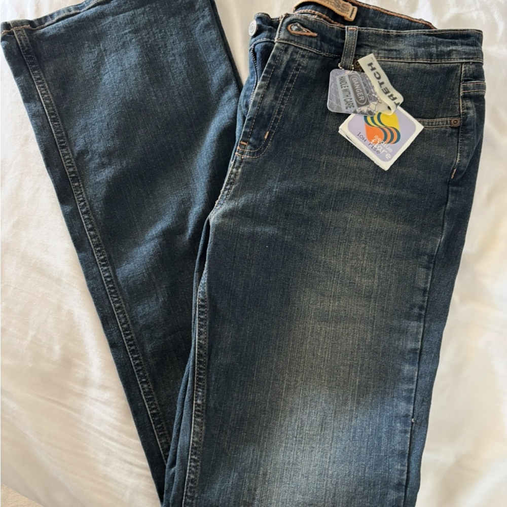 NWT Express Precision Fit Blue Jeans Size 10 Long - Picture 6 of 6
